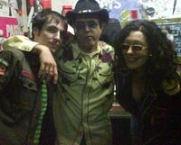 Mike, Leif and Maggie in Liverpool